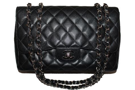 sac chanel caviar|CHANEL Caviar Quilted Jumbo Single Flap Black .